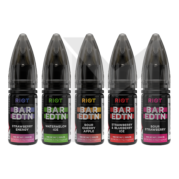 10mg Riot Squad BAR EDTN 10ml Nic Salts (50VG/50PG) - Flavour: Strawberry Blueberry Ice