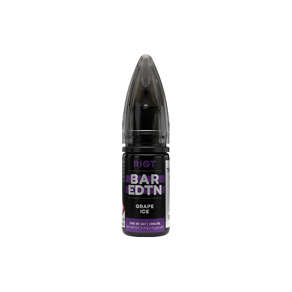 10mg Riot Squad BAR EDTN 10ml Nic Salts (50VG/50PG) - Flavour: Blueberry Sour Raspberry