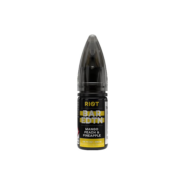 20mg Riot Squad BAR EDTN 10ml Nic Salts (50VG/50PG) - Flavour: Smashed Apple Pie