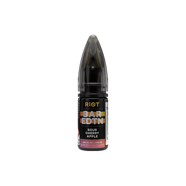 20mg Riot Squad BAR EDTN 10ml Nic Salts (50VG/50PG) - Flavour: Smashed Apple Pie