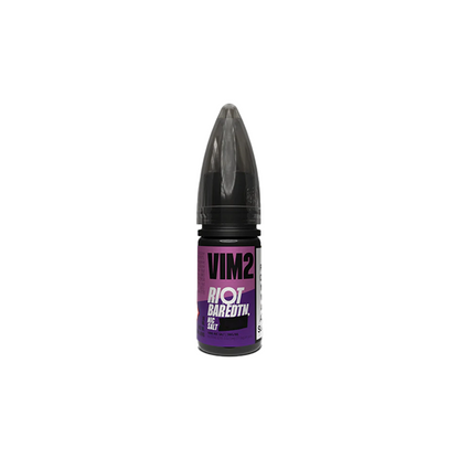 20mg Riot Squad BAR EDTN 10ml Nic Salts (50VG/50PG) - Flavour: Blue Peach