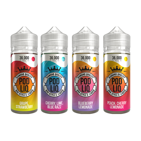 0mg Riot Squad Pod Liq Shortfill 100ml (50VG/50PG) - Flavour: Grape Strawberry