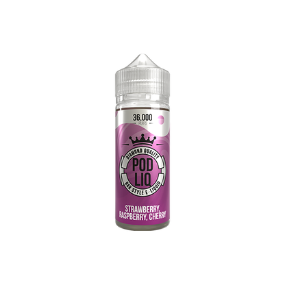 0mg Riot Squad Pod Liq Shortfill 100ml (50VG/50PG) - Flavour: Grape Strawberry