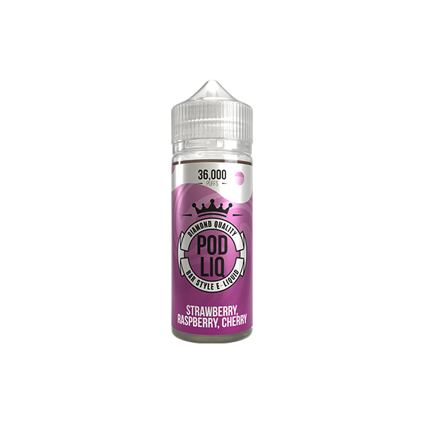 0mg Riot Squad Pod Liq Shortfill 100ml (50VG/50PG) - Flavour: Strawberry Raspberry Cherry