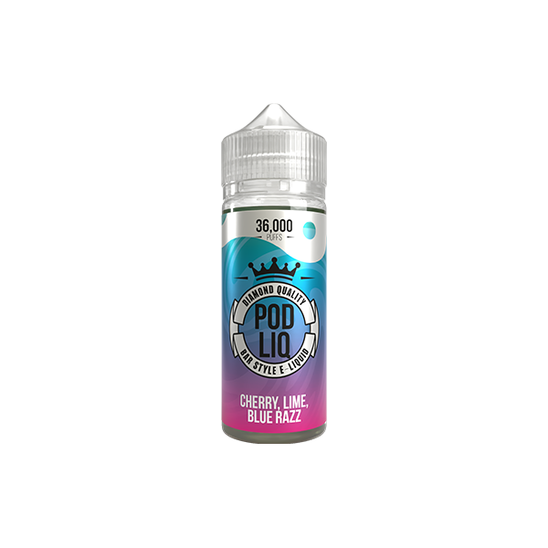 0mg Riot Squad Pod Liq Shortfill 100ml (50VG/50PG) - Flavour: Cherry Lime Blue Raspberry