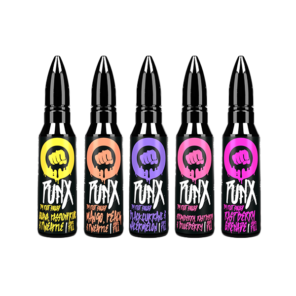 0mg Riot Squad Punx 50ml Shortfill (70VG/30PG) - Flavour: Strawberry & Pink Apple