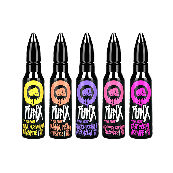 0mg Riot Squad Punx 50ml Shortfill (70VG/30PG) - Flavour: Apple Cucumber Mint & Aniseed