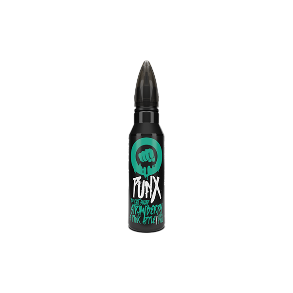 0mg Riot Squad Punx 50ml Shortfill (70VG/30PG) - Flavour: Strawberry & Pink Apple