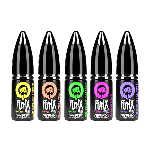 5mg Riot Squad Punx 10ml Nic Salt (50VG/50PG) - Flavour: Strawberry & Pink Apple