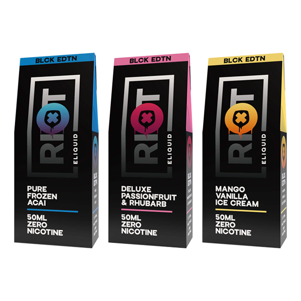 0mg Riot Squad Black Edition V2 2x 50ml Shortfill (70VG/30PG) - Flavour: Sour Cherry & Apple