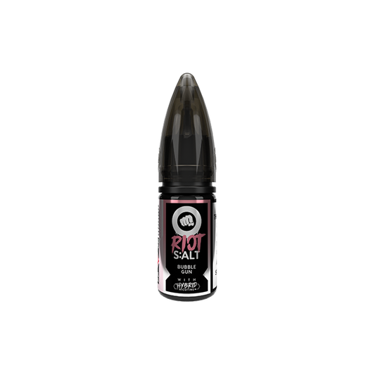 10mg Riot Squad Original Nic Salts 10ml (50VG/50PG) - Flavour: Bubblegun
