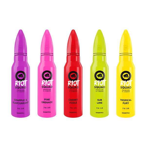 0mg Riot Squad Original shortfill 50ml (70VG/30PG) - Flavour: Pink Grenade