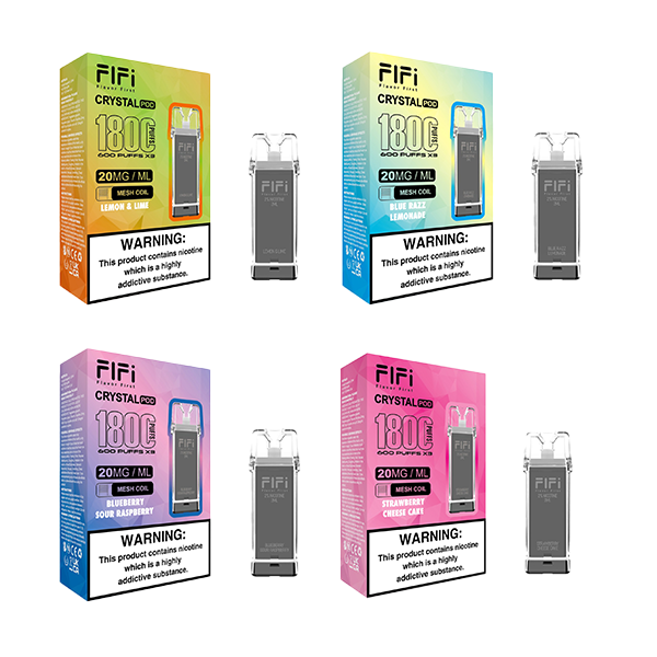 FLFI Crystal Replacement Pods 1800 Puffs 2ml - Flavour: Mint