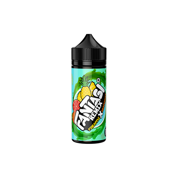 0mg Fantasi Remix 100ml Shortfill E-Liquid (70VG/30PG) - Flavour: Grape X Strawberry