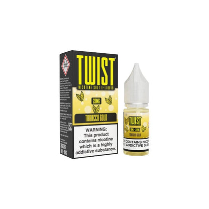 20mg Twist Nic Salt 10ml (50VG/50PG) - Flavour: Tobacco Gold