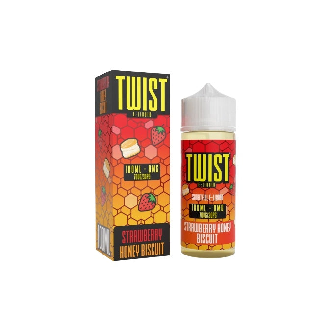 0mg Twist E-liquids 100ml Shortfill (70VP/30PG) - Flavour: Tobacco Gold