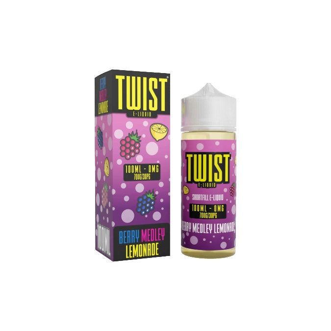 0mg Twist E-liquids 100ml Shortfill (70VP/30PG) - Flavour: Arctic Cool Mint