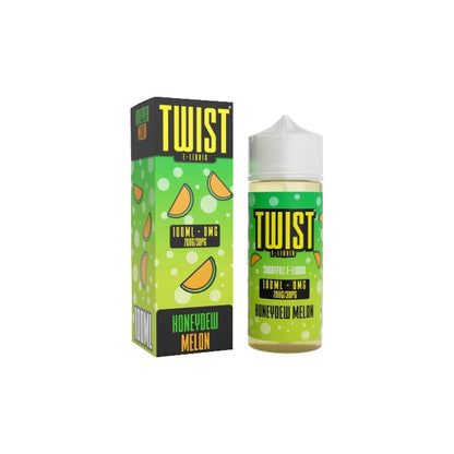0mg Twist E-liquids 100ml Shortfill (70VP/30PG) - Flavour: Tobacco Gold