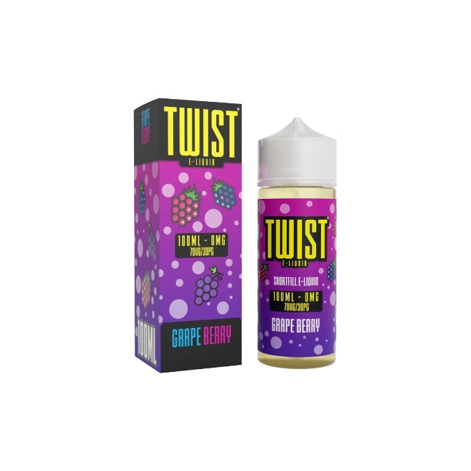 0mg Twist E-liquids 100ml Shortfill (70VP/30PG) - Flavour: Tobacco Gold