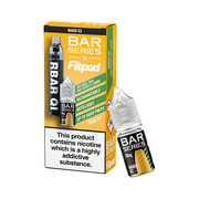 20mg Bar Series x Fitpod RBAR QI Refillable Disposable Vape & 10ml Nic Salt - 6000 Puffs (Buy 1 Get 1 Free) - Flavour: Watermelon Ice