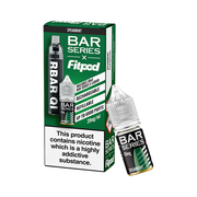 20mg Bar Series x Fitpod RBAR QI Refillable Disposable Vape & 10ml Nic Salt - 6000 Puffs (Buy 1 Get 1 Free) - Flavour: Watermelon Ice