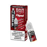 20mg Bar Series x Fitpod RBAR QI Refillable Disposable Vape & 10ml Nic Salt - 6000 Puffs (Buy 1 Get 1 Free) - Flavour: Watermelon Ice