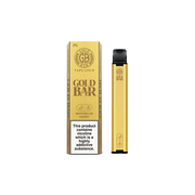 20mg Gold Bar Disposable Vape 600 Puffs - Flavour: Strawberry Watermelon