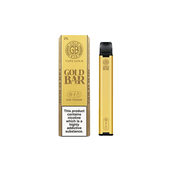 20mg Gold Bar Disposable Vape 600 Puffs - Flavour: Watermelon Cherry