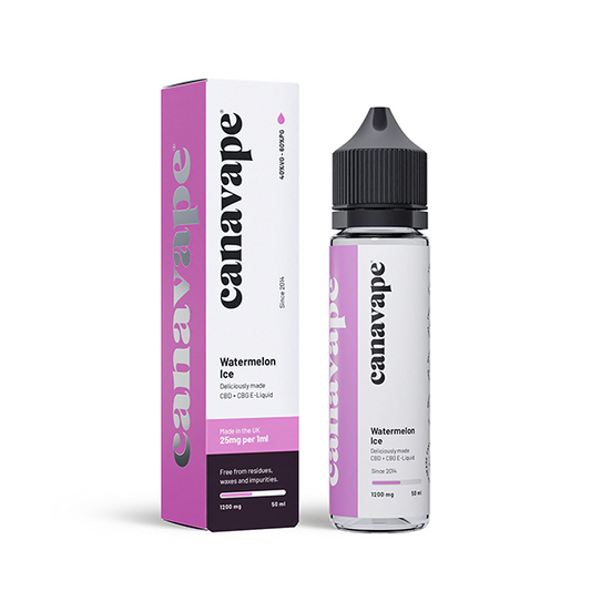 Canavape 1250mg CBD + CBG E-liquid 50ml (Various VG/PG Ratios) - Flavour: Berry Lemonade (50VG/50PG)