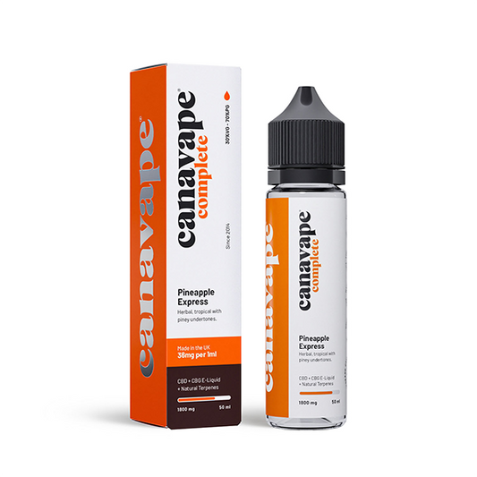 Canavape 1800mg Full-Spectrum CBD + CBG E-liquid 50ml (30VG/70PG) - Flavour: White Widow