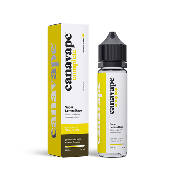 Canavape 1800mg Full-Spectrum CBD + CBG E-liquid 50ml (30VG/70PG) - Flavour: Gorilla Glue