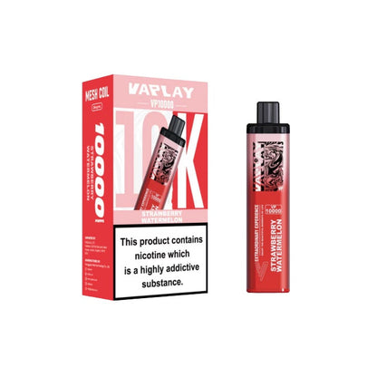 20mg Vaplay Royal 10k Prefilled Pod Vape Kit 10000 puffs - Flavour: Strawberry Raspberry Cherry