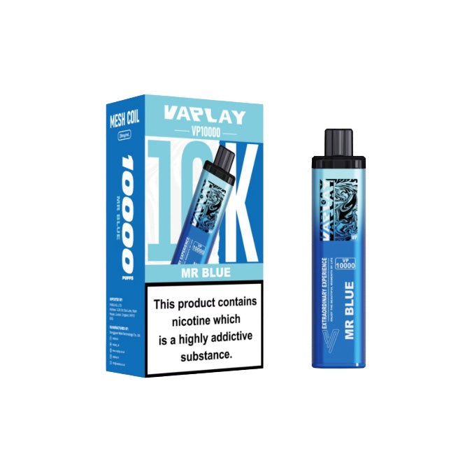 20mg Vaplay Royal 10k Prefilled Pod Vape Kit 10000 puffs - Flavour: Strawberry Raspberry Cherry