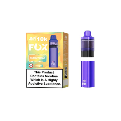 20mg JNR Fox 10k Prefilled Pods - Flavour: Fresh Mint