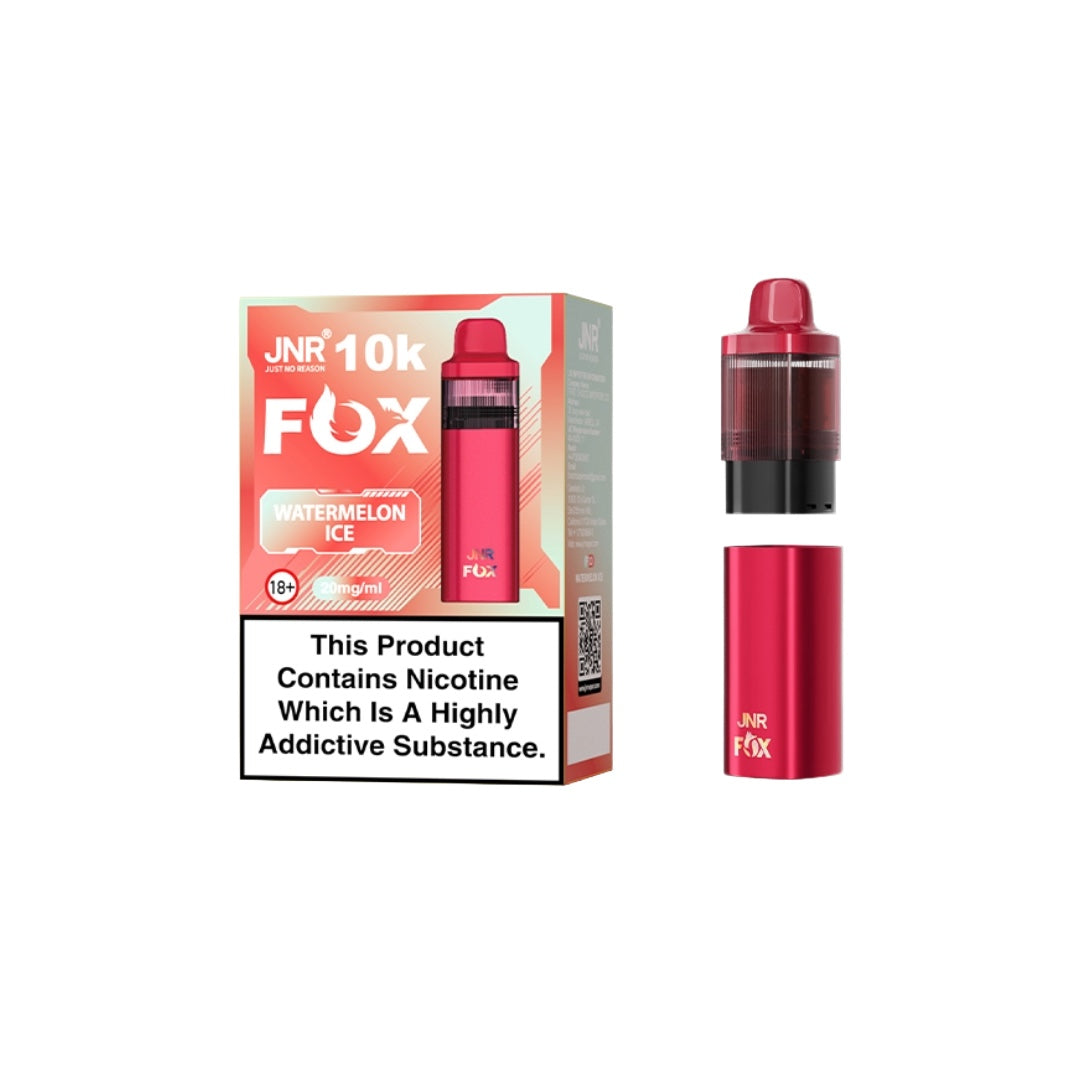 20mg JNR Fox 10k Prefilled Pods - Flavour: Strawberry Watermelon