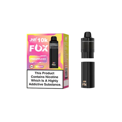 20mg JNR Fox 10k Prefilled Pods - Flavour: Juicy Peach