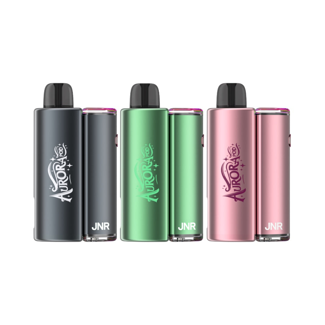 20mg JNR Aurora 30k Prefilled Pod Vape Kit - Flavour: Peach Mango Pineapple