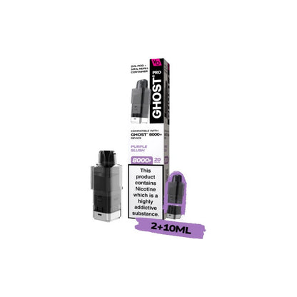 20mg Ghost Pro 8000+ By Vapes Bars Prefilled Pods - Flavour: Watermelon Ice