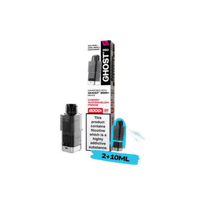 20mg Ghost Pro 8000+ By Vapes Bars Prefilled Pods - Flavour: Berry Burst
