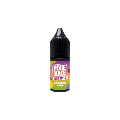 10mg Pixie Juice Bar Style Nic Salt 10ml (50VG/50PG) - Flavour: Blackcurrant & Pear