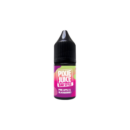 20mg Pixie Juice Bar Style Nic Salt 10ml (50VG/50PG) - Flavour: Raspberry & Plum
