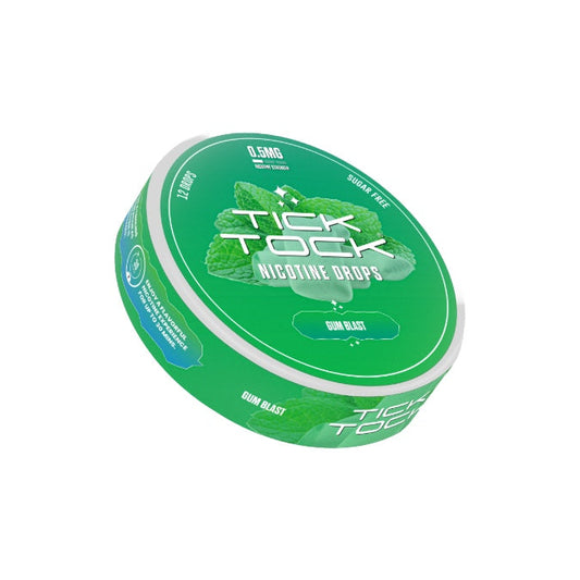 0.5mg Tick Tock Nicotine Candy - 12 Drops - Flavour: Gum Blast