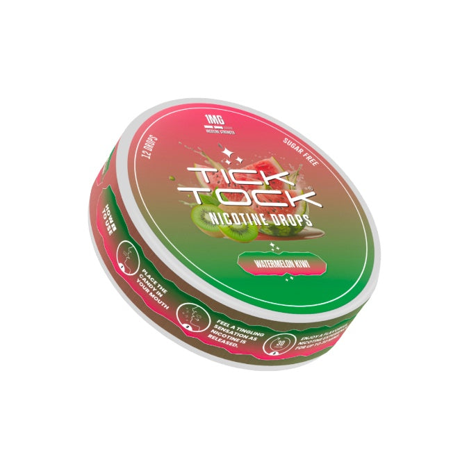 1mg Tick Tock Nicotine Candy - 12 Drops - Flavour: Raspberry Cherry