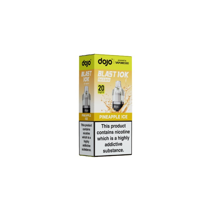 20mg Vaporesso Dojo Blast 10k Prefilled Pods - Flavour: Pineapple Ice