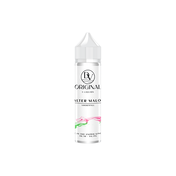 0mg DV Originals 60ml Shortfill  (70VG/30PG) - Flavour: Strawberrino