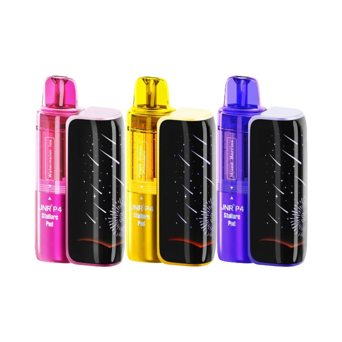 20mg JNR P4 Stellarc 100k Prefilled Pod Vape Kit - Flavour: Blue Razz Cherry/Blueberry Raspberry Cherry