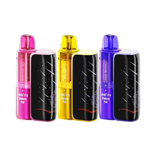 20mg JNR P4 Stellarc 100k Prefilled Pod Vape Kit - Flavour: Blue Razz Cherry/Blueberry Raspberry Cherry