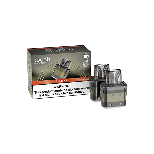 20mg VLYP Touch Replacement Pods 2ml - 1200 Puff - Flavour: Lush Ice