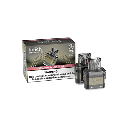20mg VLYP Touch Replacement Pods 2ml - 1200 Puff - Flavour: Strawberry Milkshake