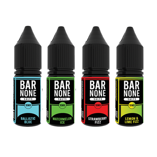 10mg BAR NONE Nic Salts 2x10ml (50VG/50PG) - Flavour: Strawberry Fizz